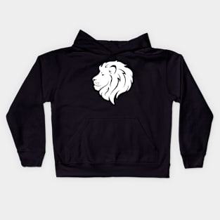 white lion head Kids Hoodie